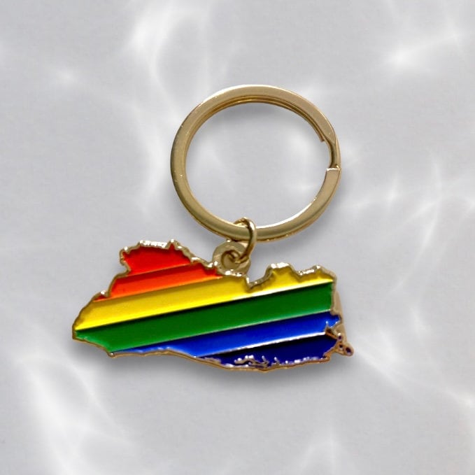 Salvadoran Pride Keychain