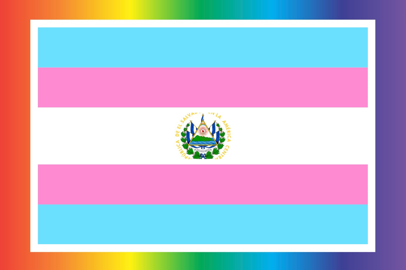 Salvadoran Trans Flag