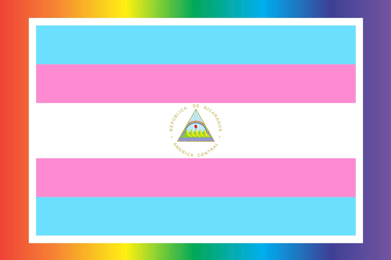 Nicaraguan Trans Flag