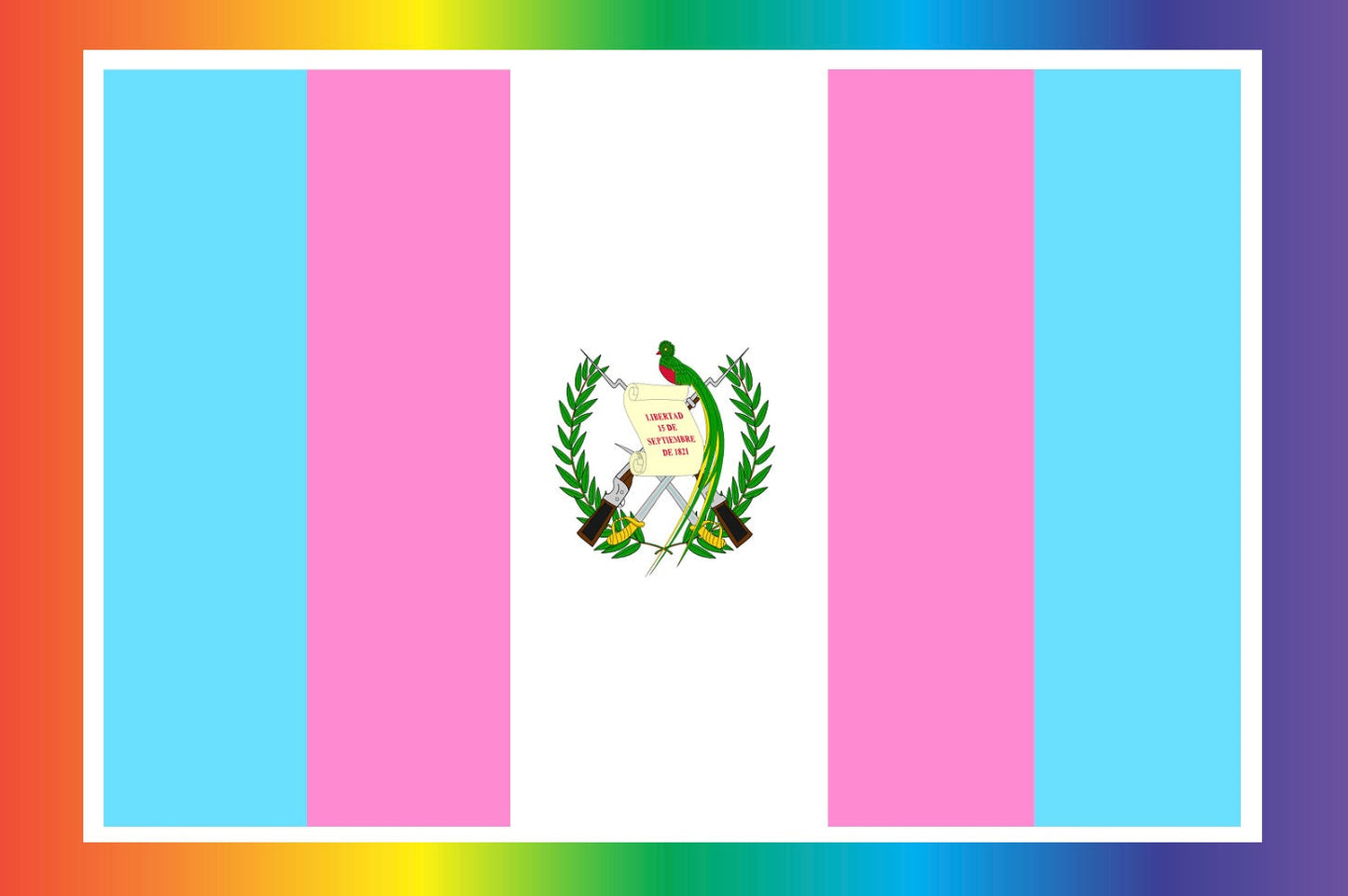 Guatemalan Trans Flag
