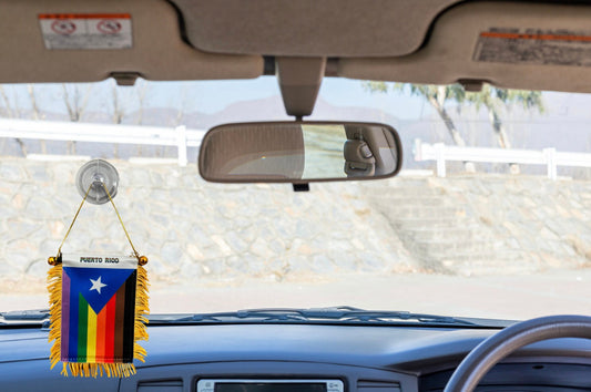 Puerto Rican Hanging Pride Flag