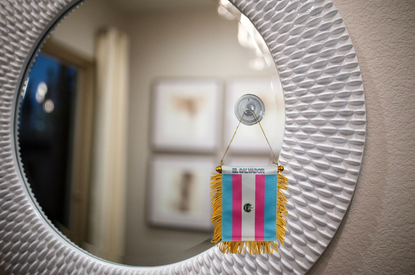 El Salvador Hanging Trans Flag