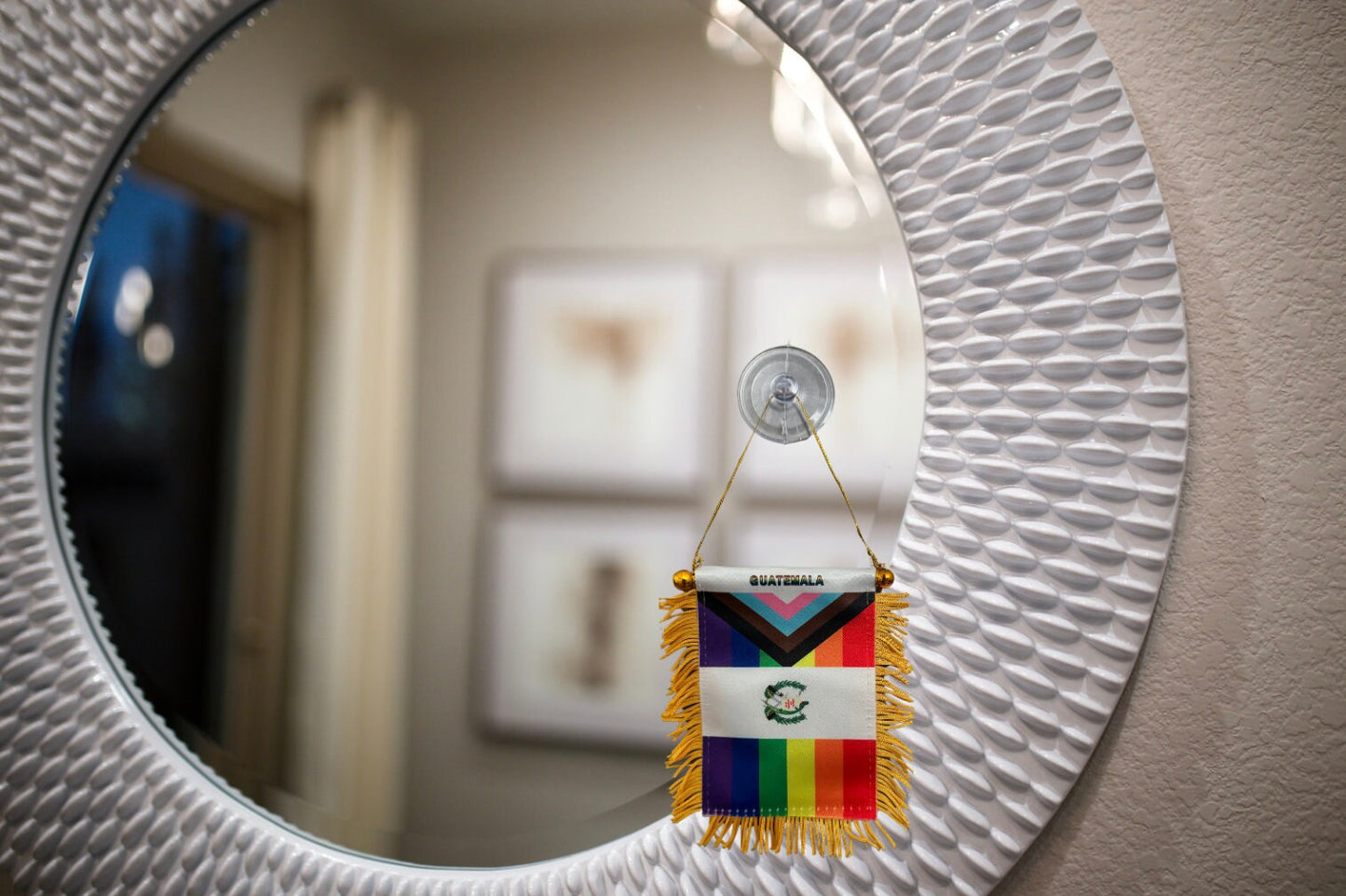 Guatemalan Hanging Pride Flag