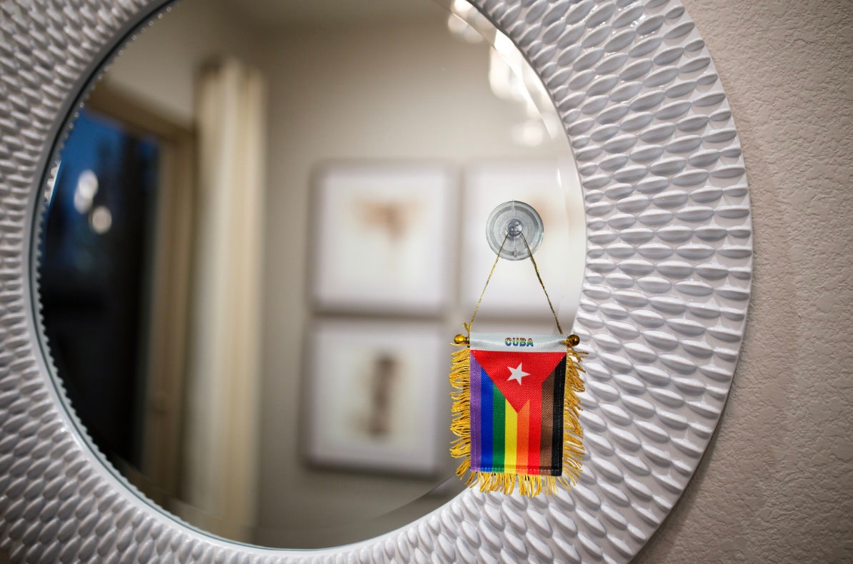 Cuban Hanging Pride Flag
