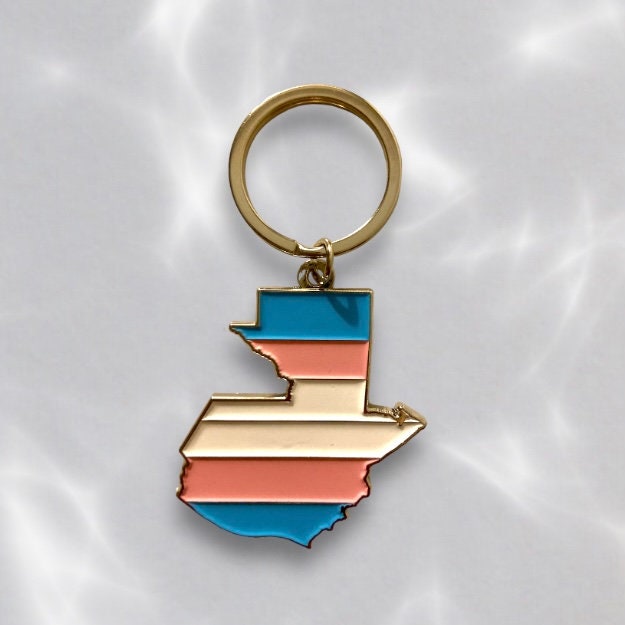 Guatemalan Trans Keychain