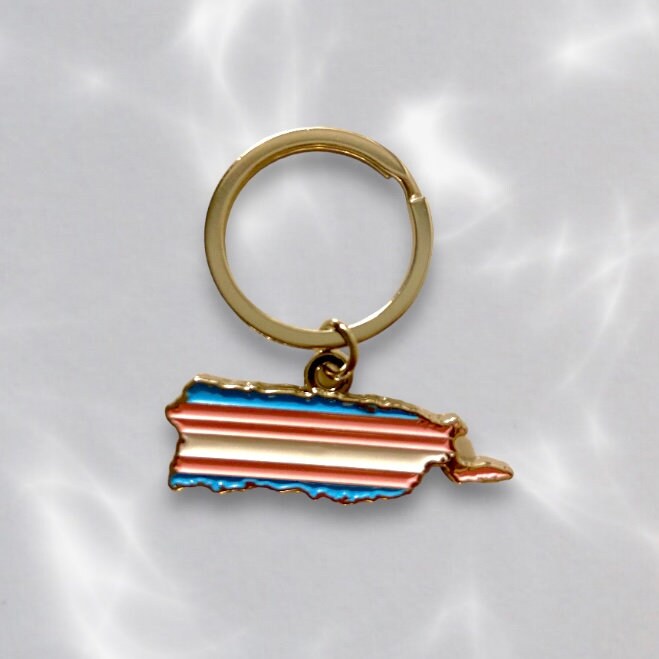 Puerto Rican Trans Keychain