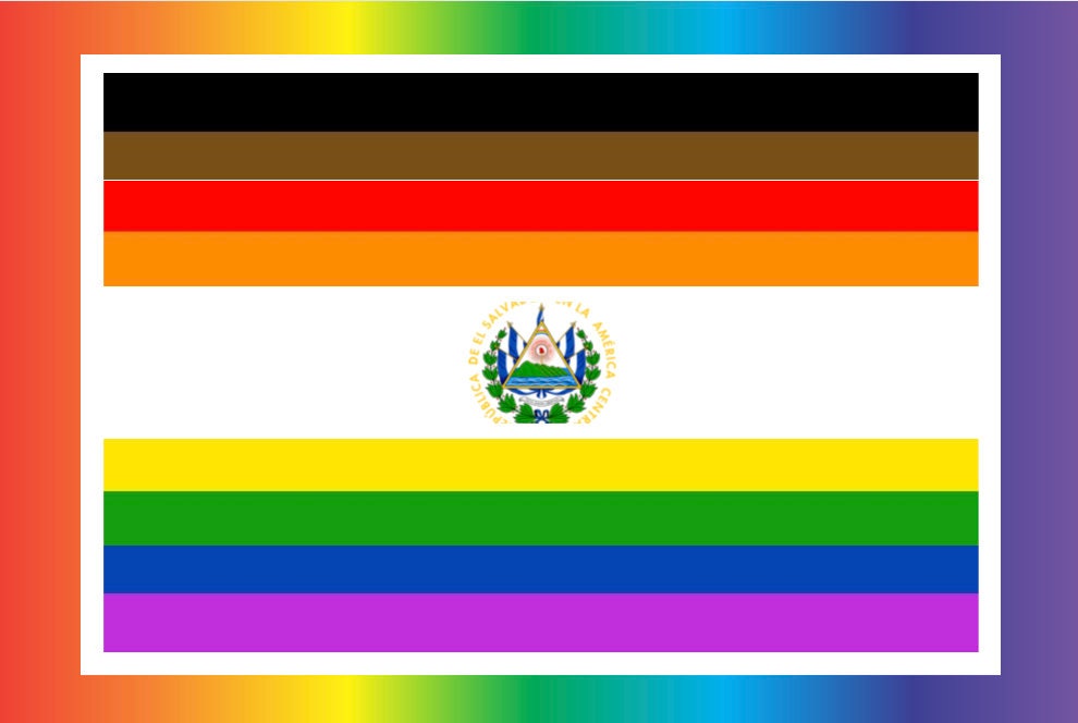 Salvadoran Pride Flag
