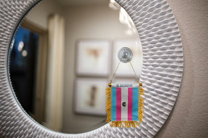 El Salvador Hanging Trans Flag